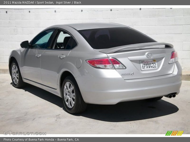 Ingot Silver / Black 2011 Mazda MAZDA6 i Sport Sedan