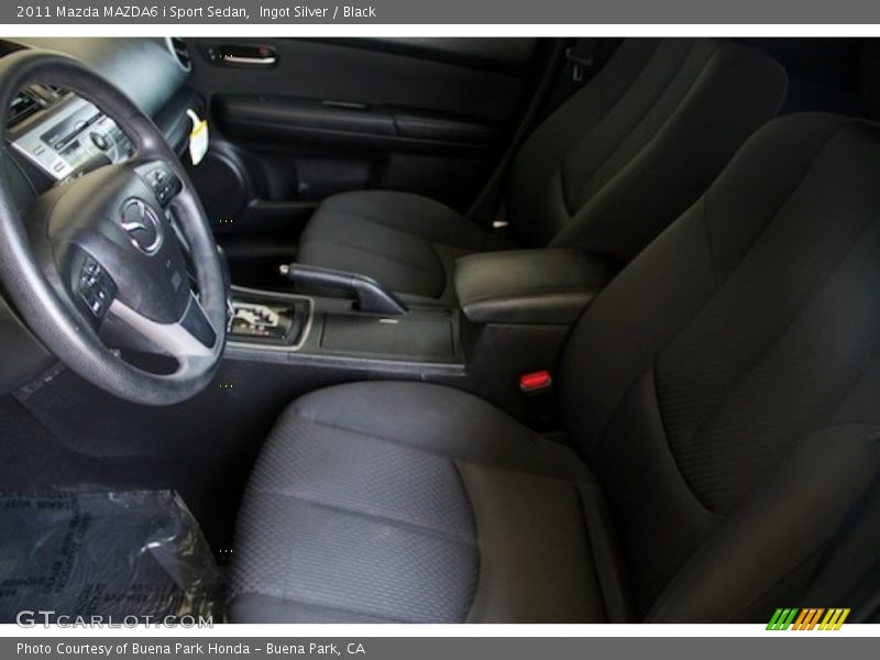 Ingot Silver / Black 2011 Mazda MAZDA6 i Sport Sedan