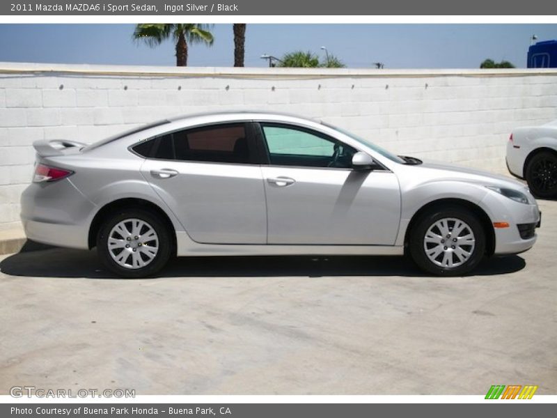 Ingot Silver / Black 2011 Mazda MAZDA6 i Sport Sedan