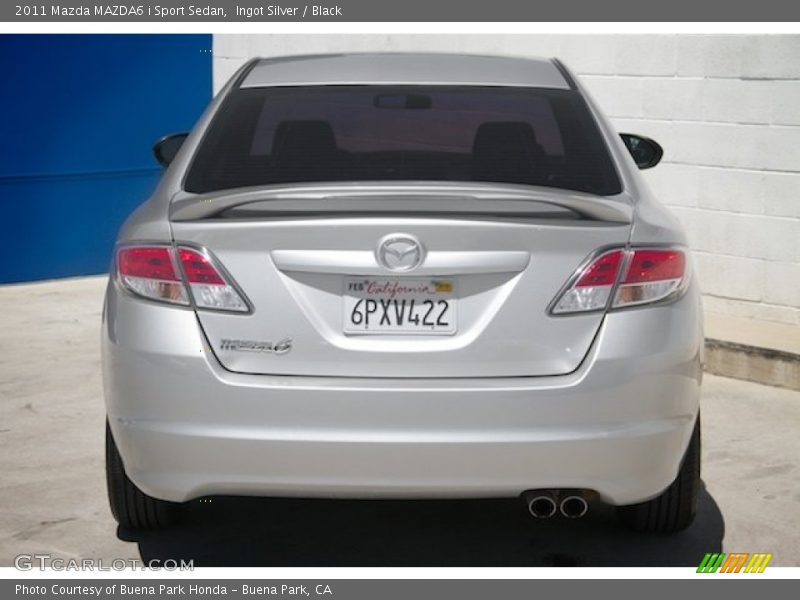 Ingot Silver / Black 2011 Mazda MAZDA6 i Sport Sedan