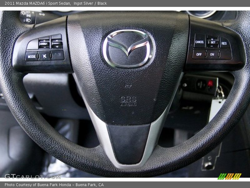 Ingot Silver / Black 2011 Mazda MAZDA6 i Sport Sedan