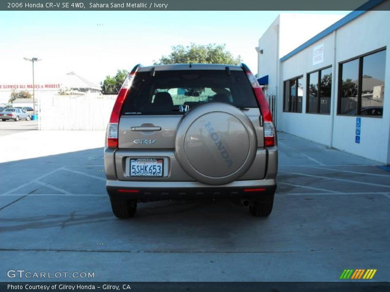 Sahara Sand Metallic / Ivory 2006 Honda CR-V SE 4WD