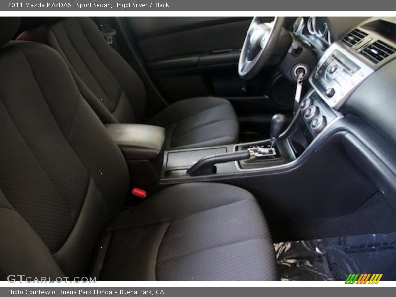 Ingot Silver / Black 2011 Mazda MAZDA6 i Sport Sedan
