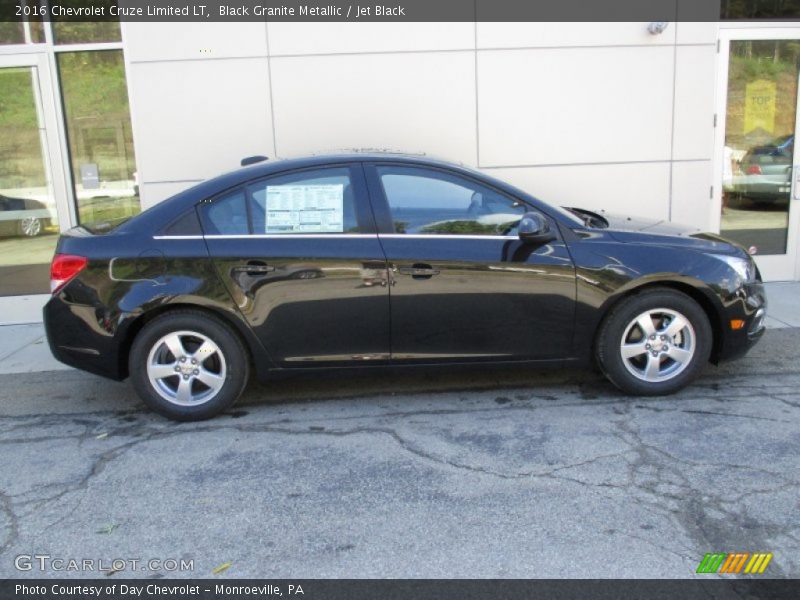 Black Granite Metallic / Jet Black 2016 Chevrolet Cruze Limited LT