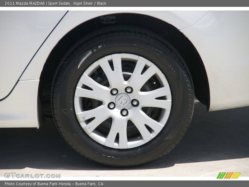 Ingot Silver / Black 2011 Mazda MAZDA6 i Sport Sedan