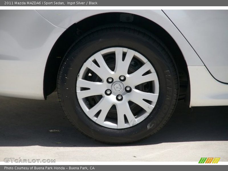 Ingot Silver / Black 2011 Mazda MAZDA6 i Sport Sedan