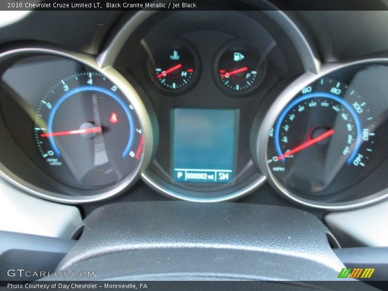 Black Granite Metallic / Jet Black 2016 Chevrolet Cruze Limited LT