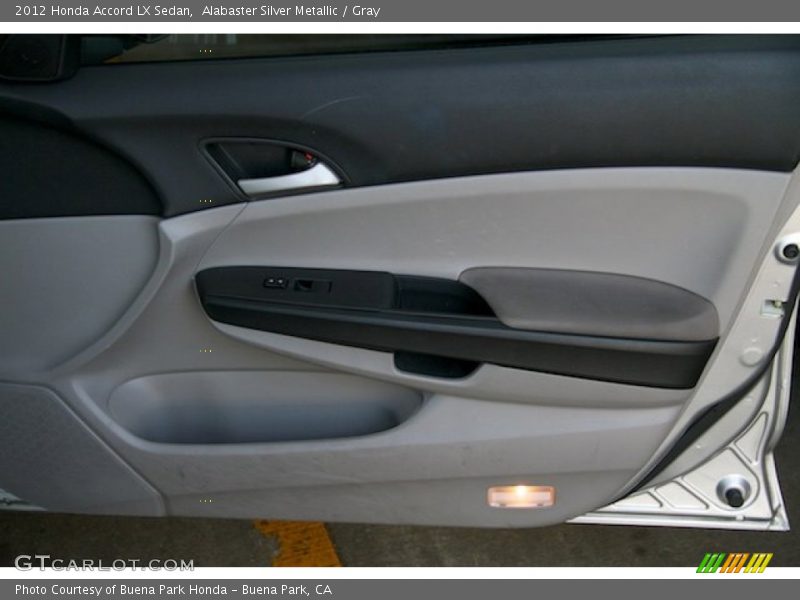 Alabaster Silver Metallic / Gray 2012 Honda Accord LX Sedan