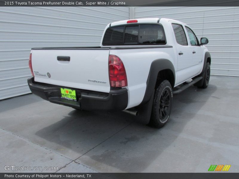 Super White / Graphite 2015 Toyota Tacoma PreRunner Double Cab