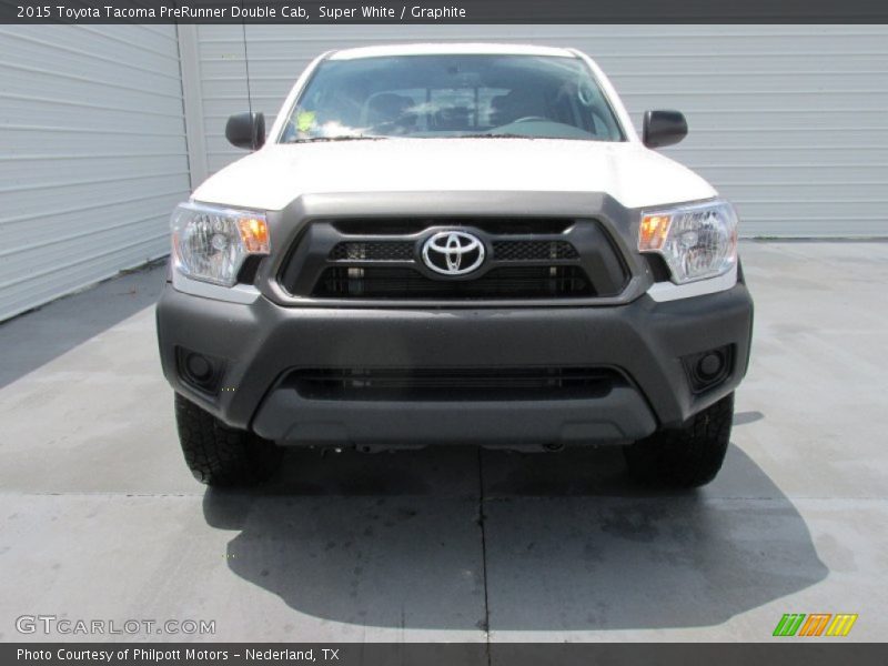 Super White / Graphite 2015 Toyota Tacoma PreRunner Double Cab