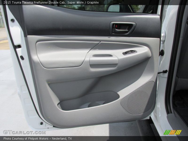 Super White / Graphite 2015 Toyota Tacoma PreRunner Double Cab