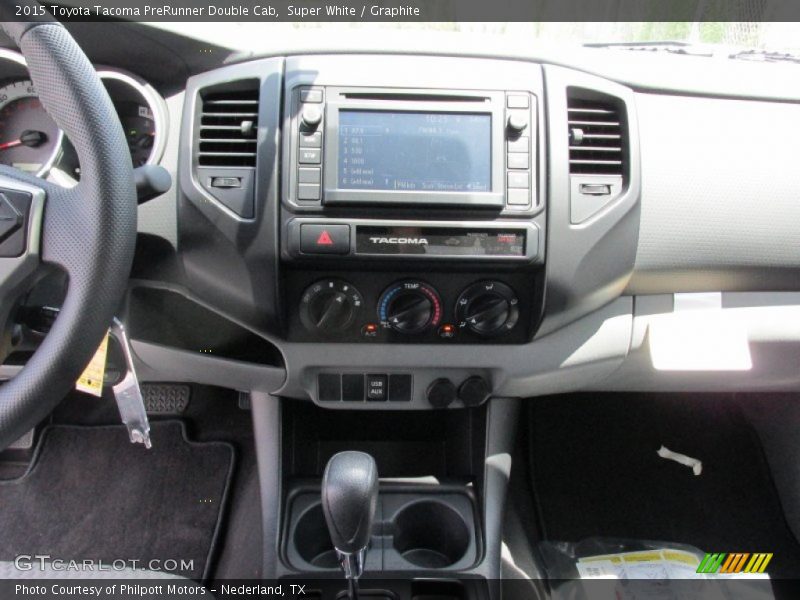 Super White / Graphite 2015 Toyota Tacoma PreRunner Double Cab