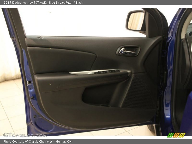 Blue Streak Pearl / Black 2015 Dodge Journey SXT AWD