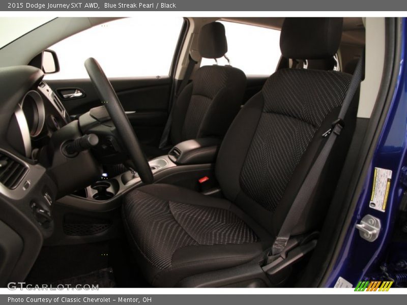 Blue Streak Pearl / Black 2015 Dodge Journey SXT AWD