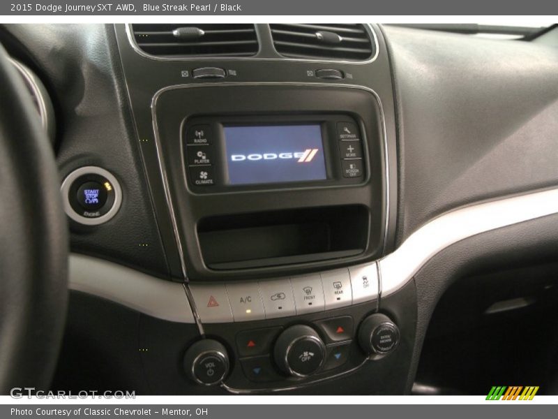 Blue Streak Pearl / Black 2015 Dodge Journey SXT AWD