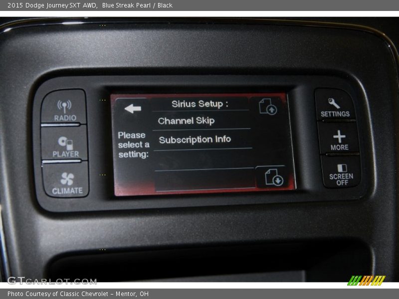 Blue Streak Pearl / Black 2015 Dodge Journey SXT AWD