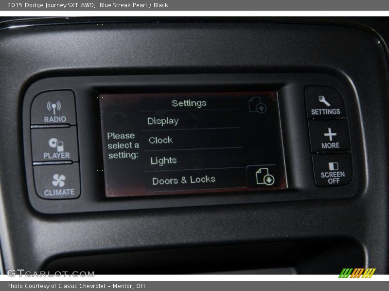 Blue Streak Pearl / Black 2015 Dodge Journey SXT AWD