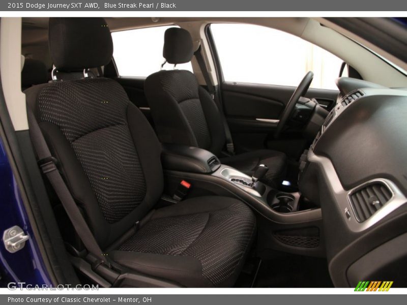 Blue Streak Pearl / Black 2015 Dodge Journey SXT AWD