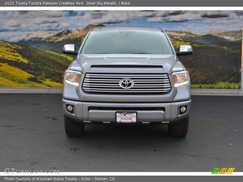 Silver Sky Metallic / Black 2015 Toyota Tundra Platinum CrewMax 4x4