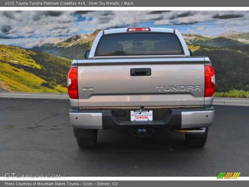 Silver Sky Metallic / Black 2015 Toyota Tundra Platinum CrewMax 4x4