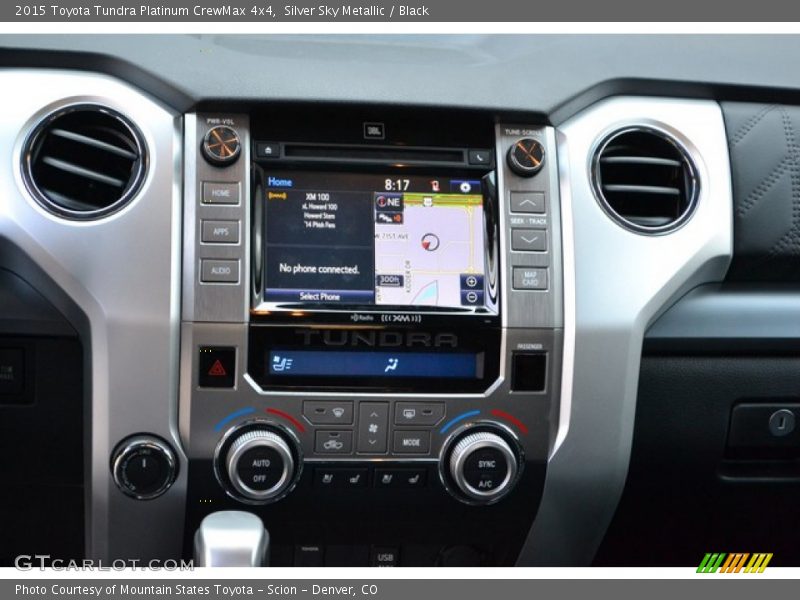 Silver Sky Metallic / Black 2015 Toyota Tundra Platinum CrewMax 4x4