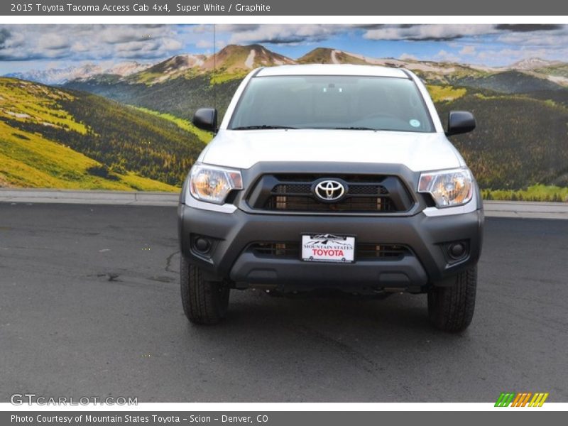 Super White / Graphite 2015 Toyota Tacoma Access Cab 4x4