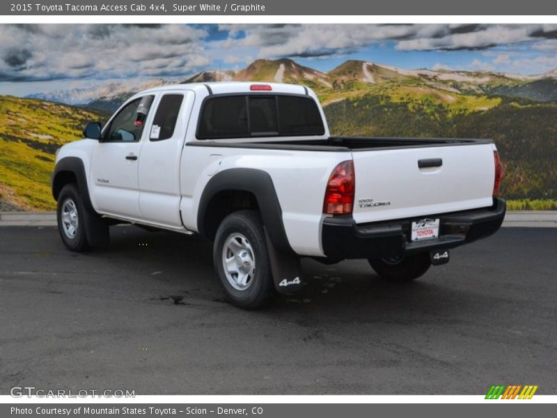 Super White / Graphite 2015 Toyota Tacoma Access Cab 4x4
