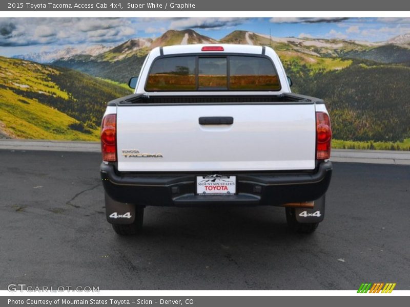 Super White / Graphite 2015 Toyota Tacoma Access Cab 4x4