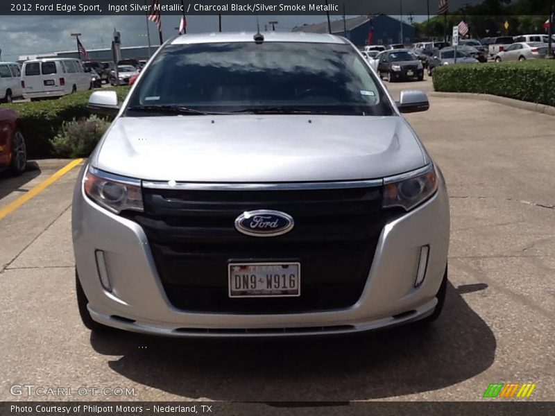 Ingot Silver Metallic / Charcoal Black/Silver Smoke Metallic 2012 Ford Edge Sport