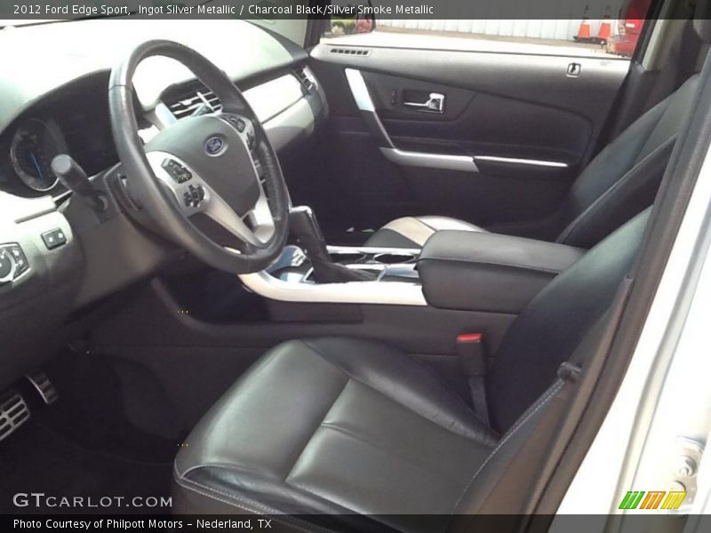 Ingot Silver Metallic / Charcoal Black/Silver Smoke Metallic 2012 Ford Edge Sport