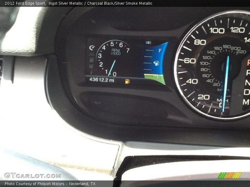 Ingot Silver Metallic / Charcoal Black/Silver Smoke Metallic 2012 Ford Edge Sport