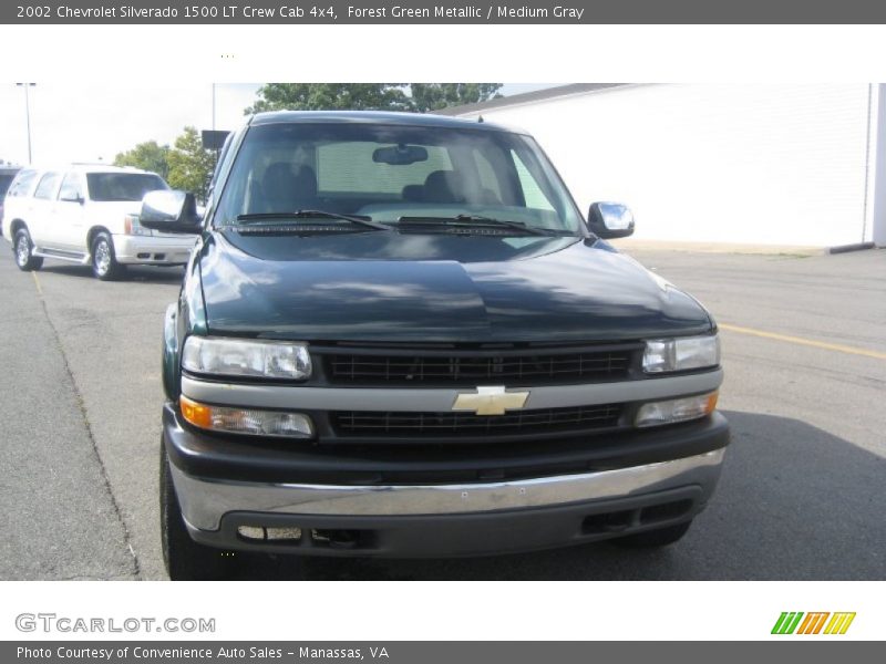 Forest Green Metallic / Medium Gray 2002 Chevrolet Silverado 1500 LT Crew Cab 4x4