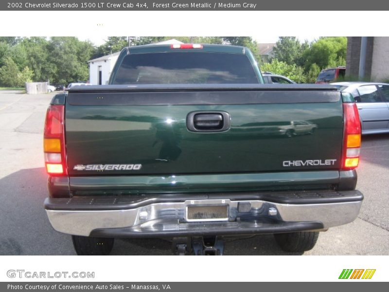 Forest Green Metallic / Medium Gray 2002 Chevrolet Silverado 1500 LT Crew Cab 4x4