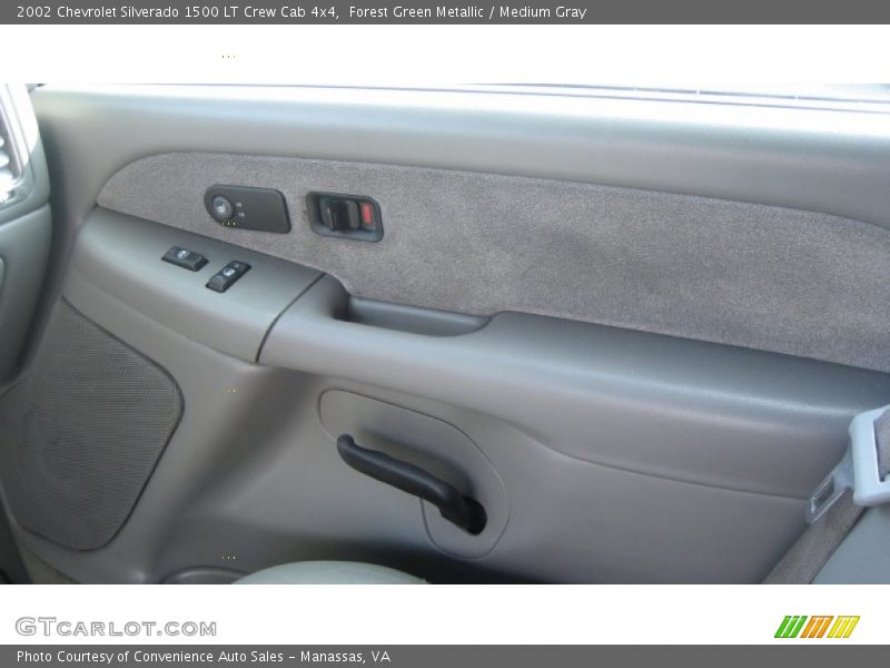 Forest Green Metallic / Medium Gray 2002 Chevrolet Silverado 1500 LT Crew Cab 4x4
