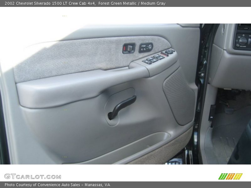 Forest Green Metallic / Medium Gray 2002 Chevrolet Silverado 1500 LT Crew Cab 4x4