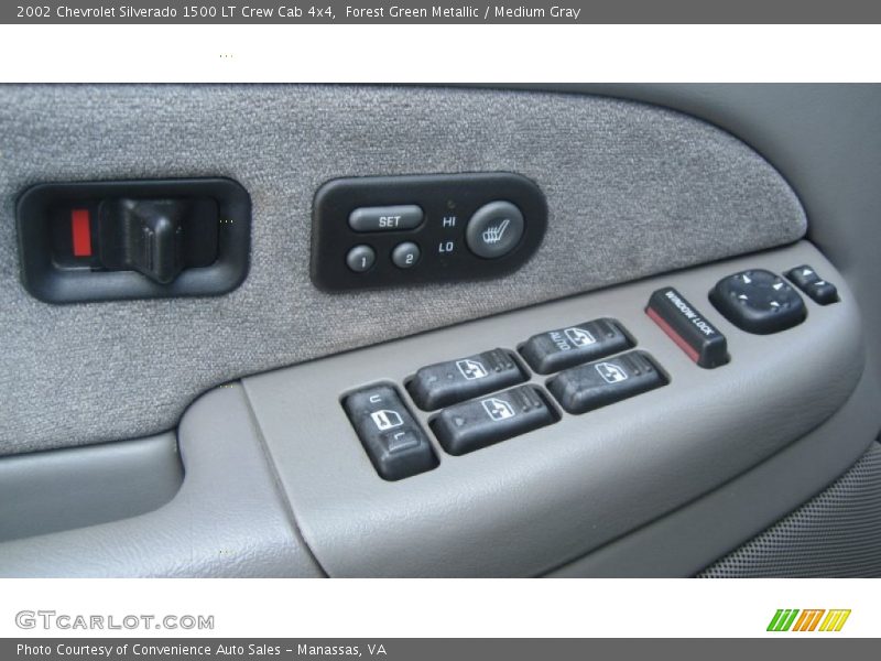 Forest Green Metallic / Medium Gray 2002 Chevrolet Silverado 1500 LT Crew Cab 4x4