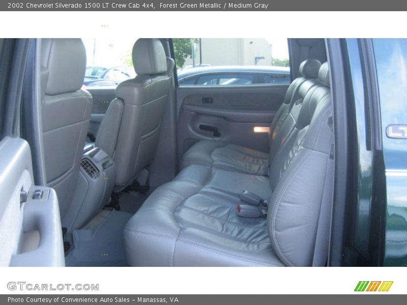 Forest Green Metallic / Medium Gray 2002 Chevrolet Silverado 1500 LT Crew Cab 4x4
