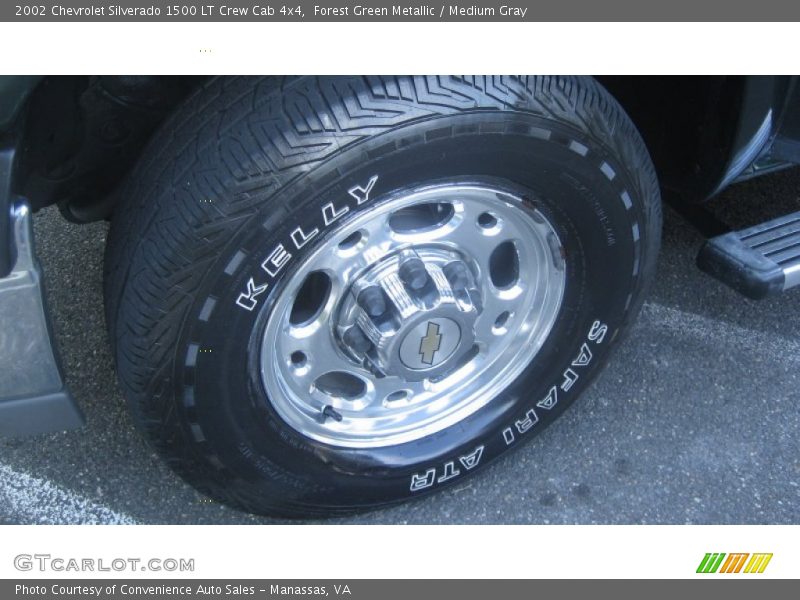 Forest Green Metallic / Medium Gray 2002 Chevrolet Silverado 1500 LT Crew Cab 4x4