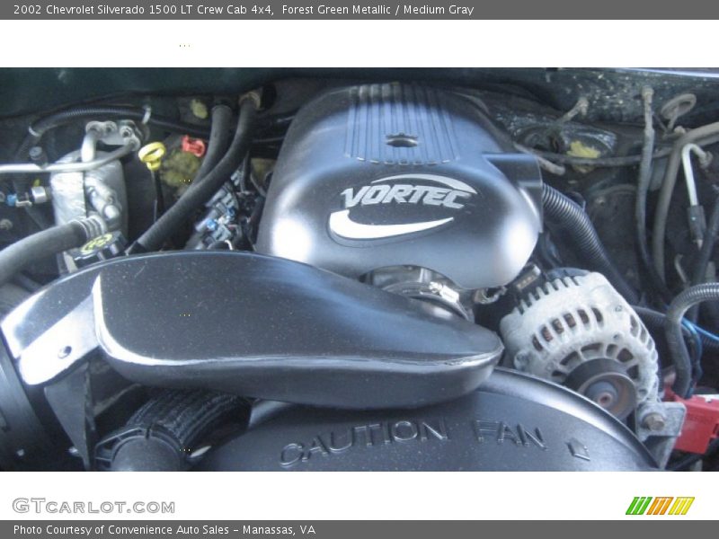 Forest Green Metallic / Medium Gray 2002 Chevrolet Silverado 1500 LT Crew Cab 4x4