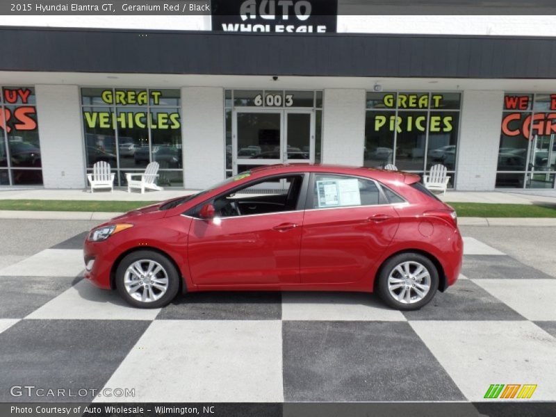 Geranium Red / Black 2015 Hyundai Elantra GT