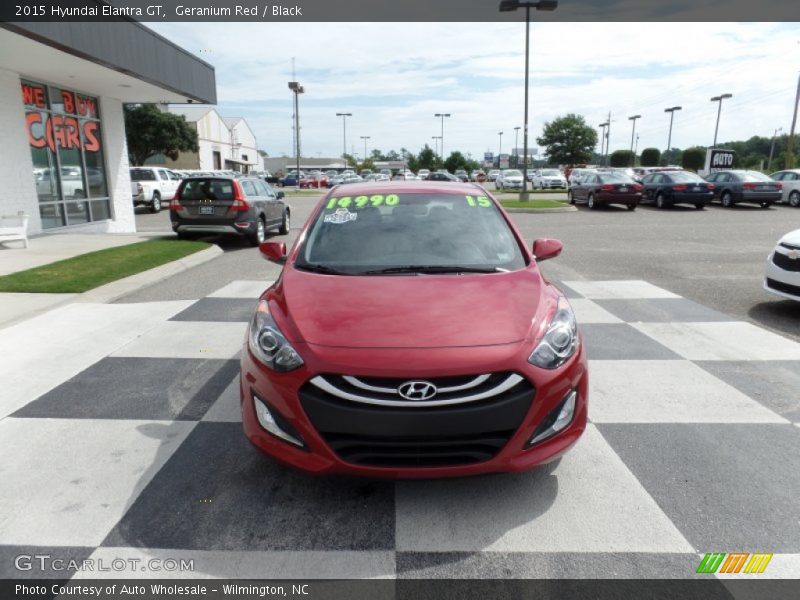 Geranium Red / Black 2015 Hyundai Elantra GT