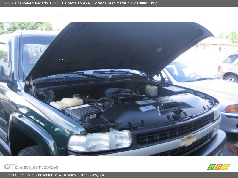 Forest Green Metallic / Medium Gray 2002 Chevrolet Silverado 1500 LT Crew Cab 4x4