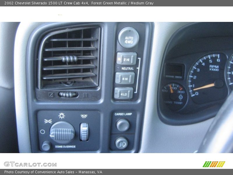 Forest Green Metallic / Medium Gray 2002 Chevrolet Silverado 1500 LT Crew Cab 4x4