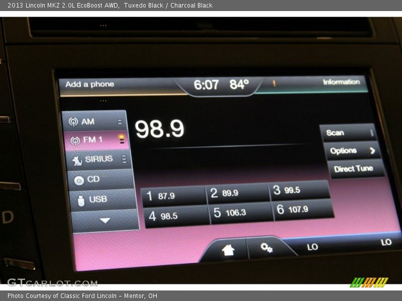 Tuxedo Black / Charcoal Black 2013 Lincoln MKZ 2.0L EcoBoost AWD