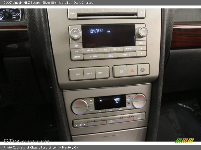 Silver Birch Metallic / Dark Charcoal 2007 Lincoln MKZ Sedan