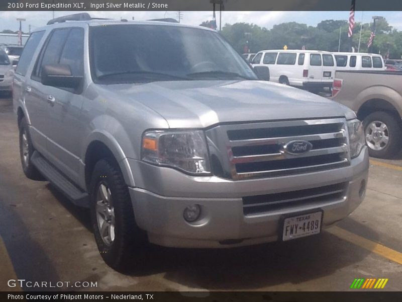 Ingot Silver Metallic / Stone 2010 Ford Expedition XLT