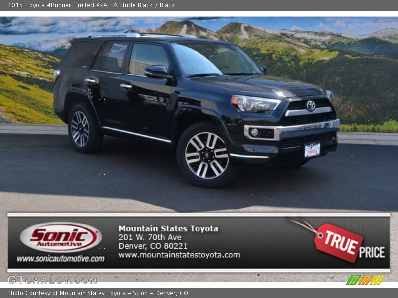 Attitude Black / Black 2015 Toyota 4Runner Limited 4x4