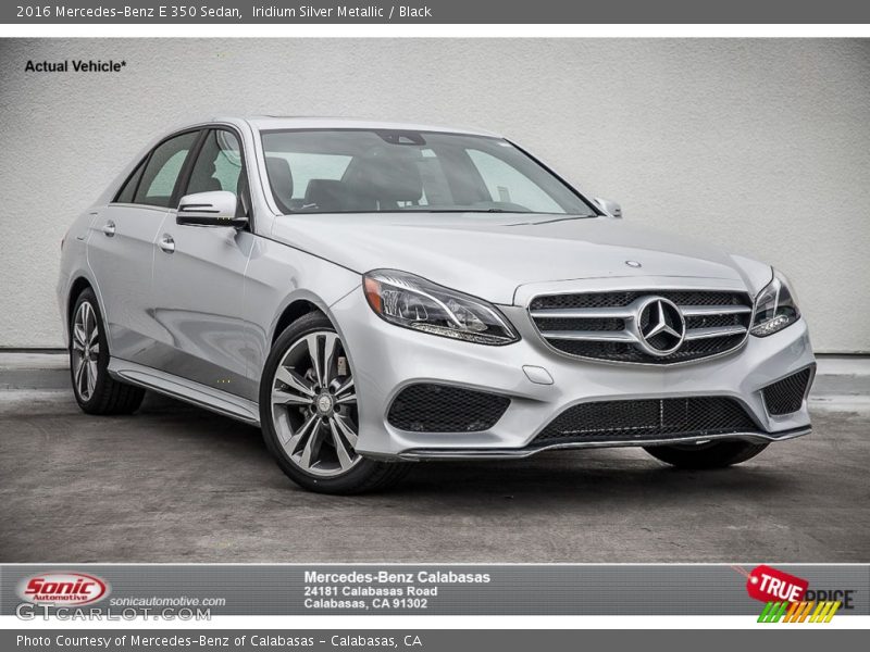 Iridium Silver Metallic / Black 2016 Mercedes-Benz E 350 Sedan