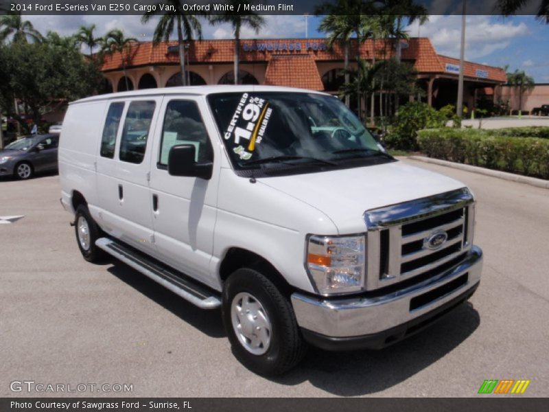 Oxford White / Medium Flint 2014 Ford E-Series Van E250 Cargo Van