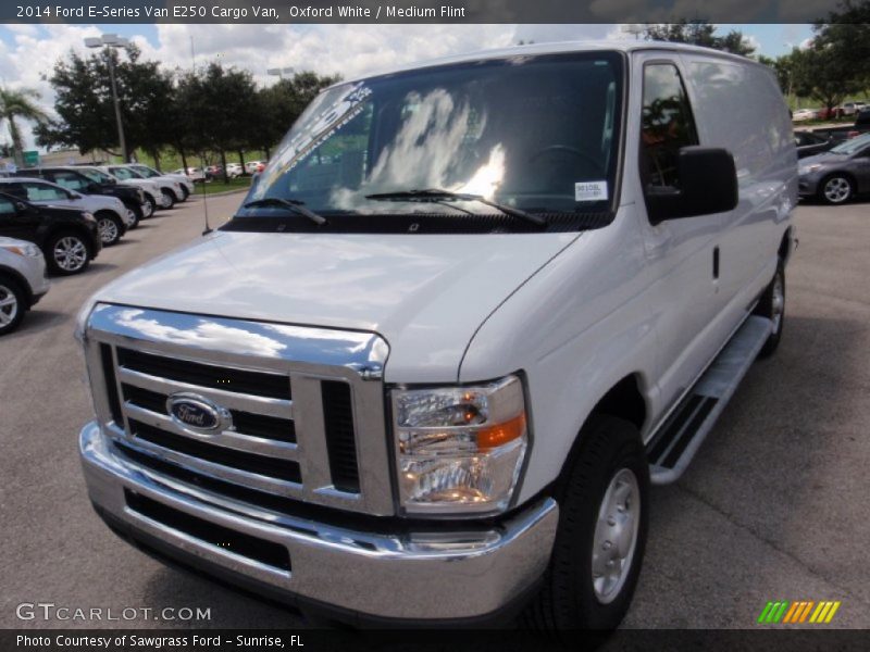 Oxford White / Medium Flint 2014 Ford E-Series Van E250 Cargo Van